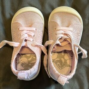Roxy Pink Glitter Toddler Sneakers